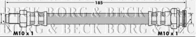 BORG & BECK bbh6649 -  Тормозной шланг